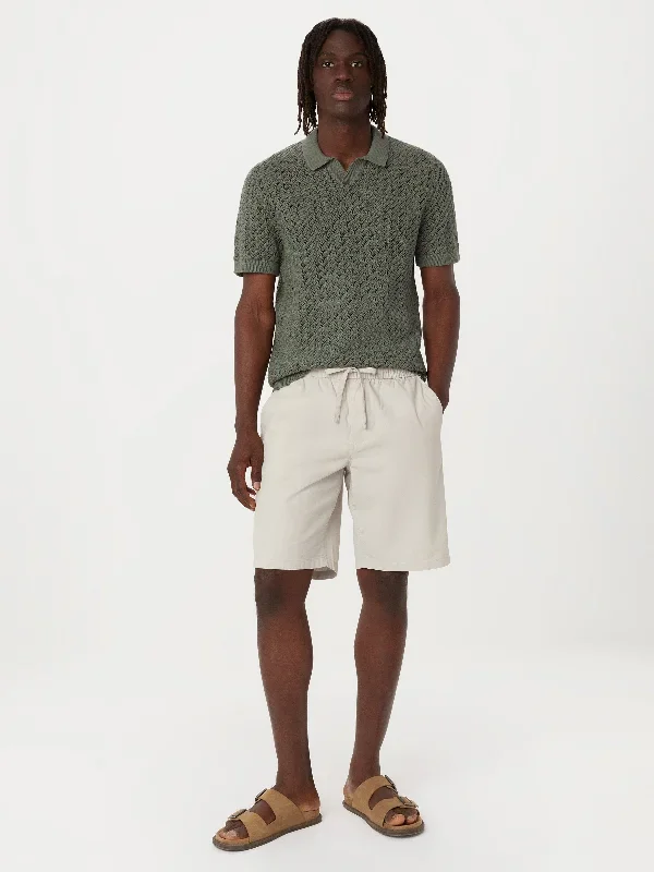 The Openwork Crochet Polo in Agave