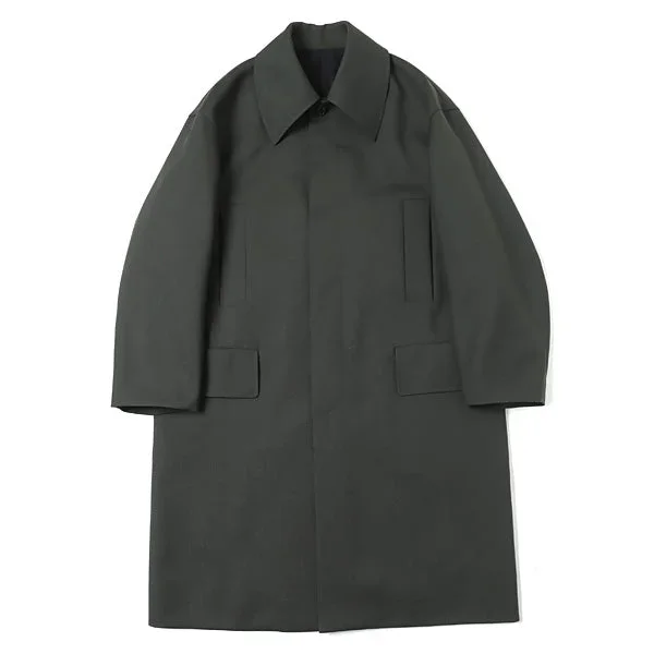 MAC COAT ORGANIC WOOL HEAVY TROPICAL