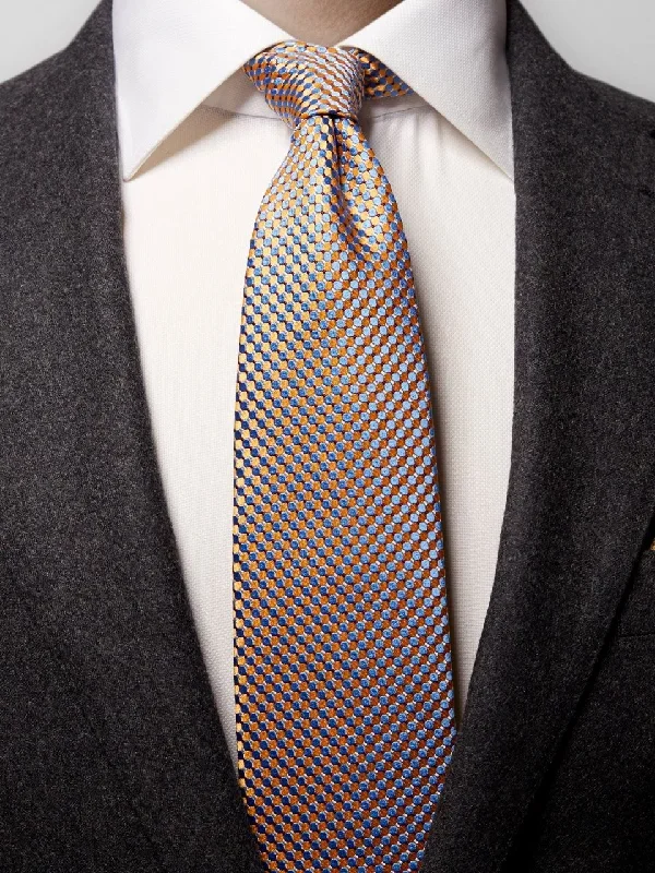 GEOMETRIC SILK TIE Gul