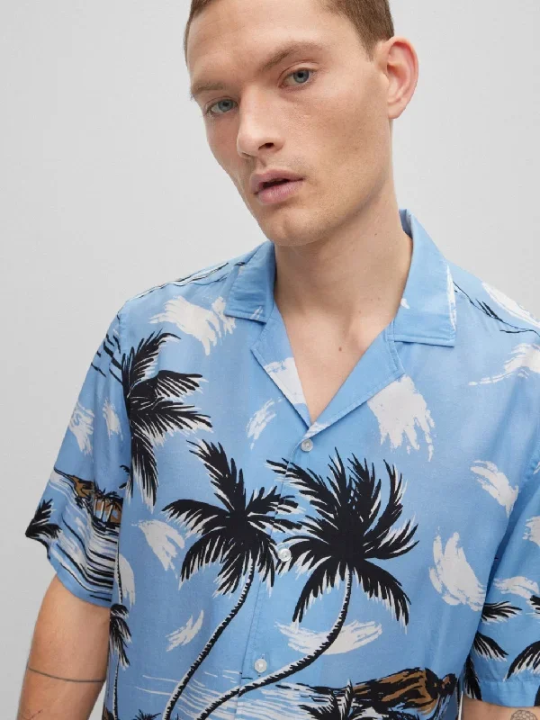 7945639-lars-regular-fit-shirt-hawaiian-print-bla