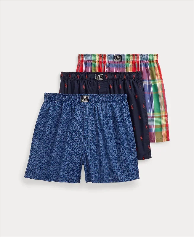 COTTON BOXER 3-PACK Assortert