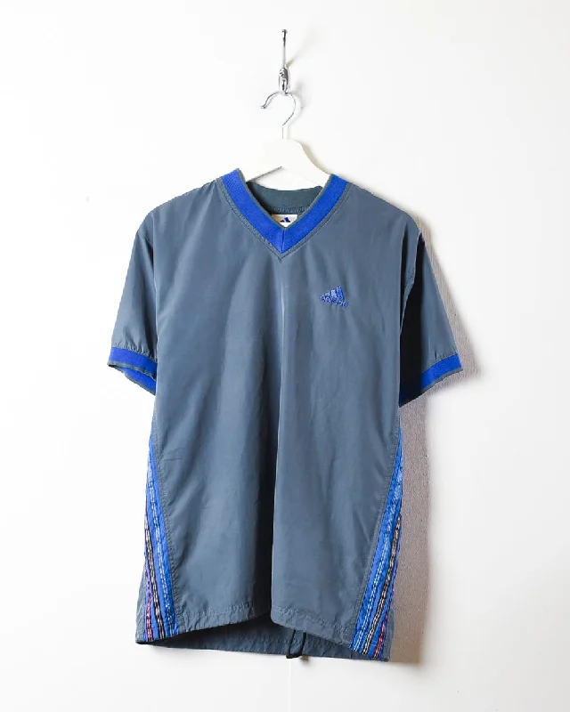 Adidas Short Sleeved Pullover Windbreaker Jacket - Medium