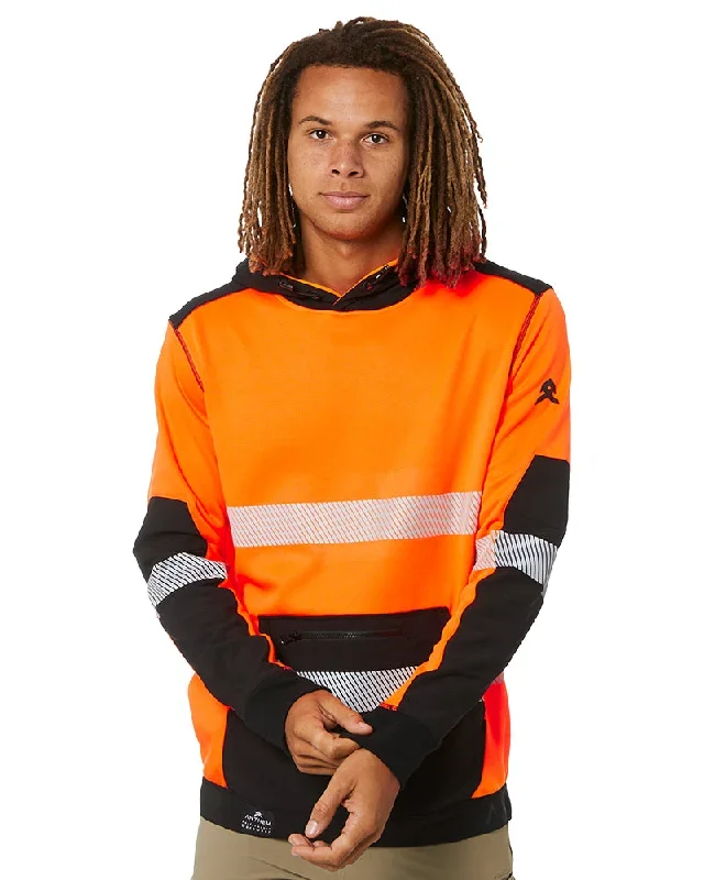 Hi Vis Taped Tech Hoodie - Orange