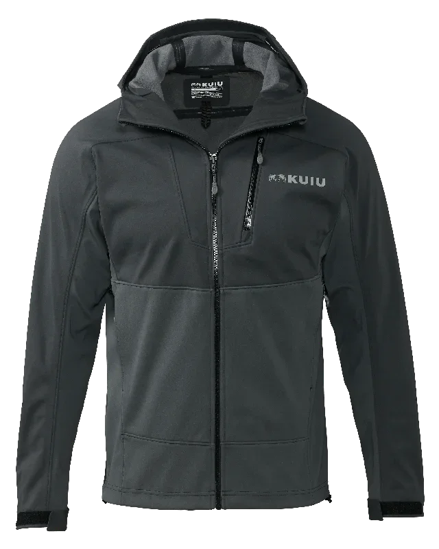 Axis Hybrid Hooded Jacket | Gunmetal