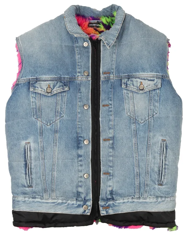 Multi-Lay Denim Vest