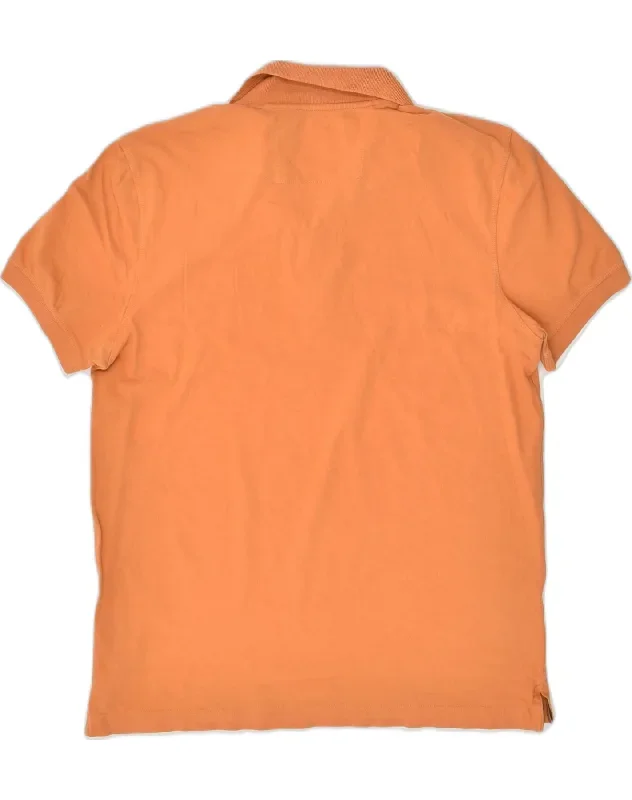 banana-republic-mens-polo-shirt-medium-orange-cotton