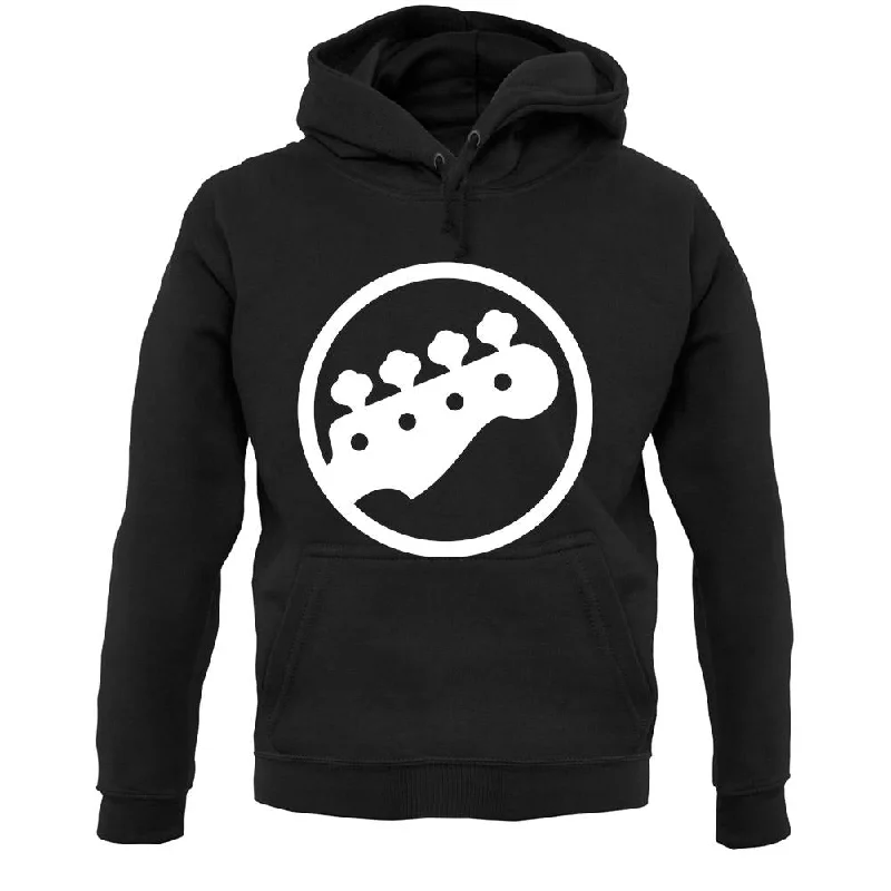 Bass Guitar Headstock Unisex Hoodie