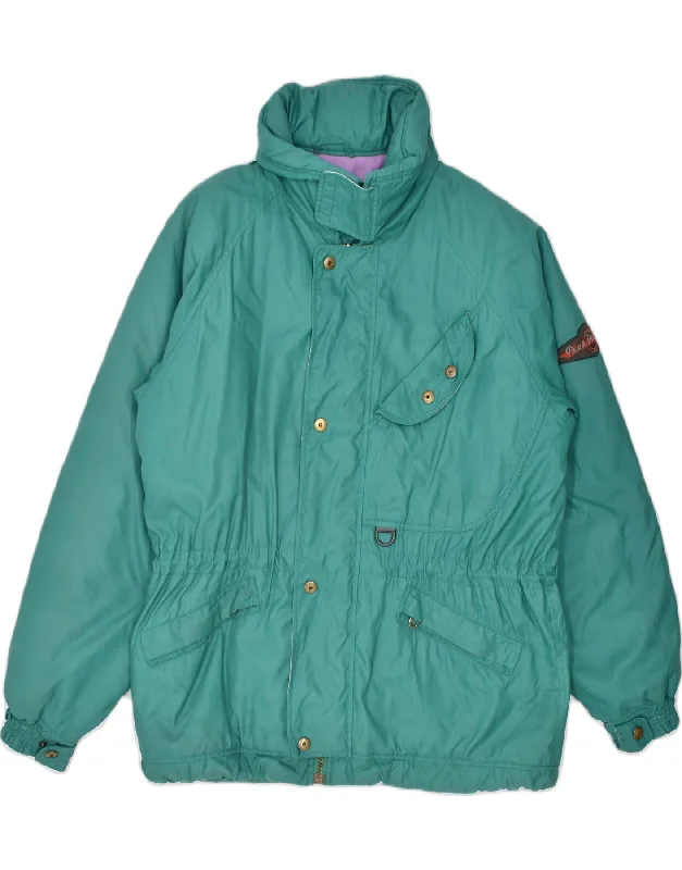 BELFE Mens Windbreaker Jacket UK 42 XL Green Polyamide