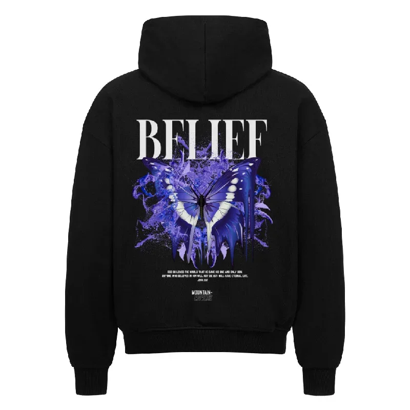 Belief Streetwear Oversized Zipper Hoodie