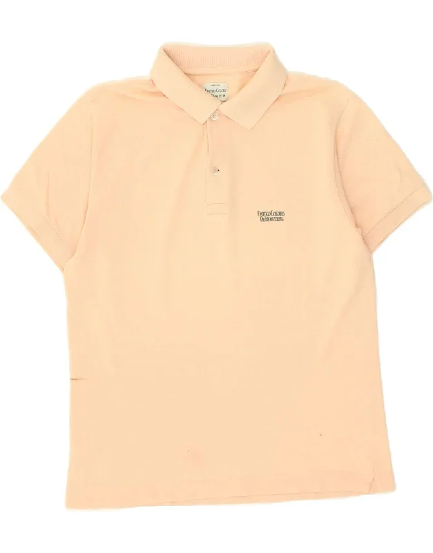 BENETTON Mens Polo Shirt Small Orange