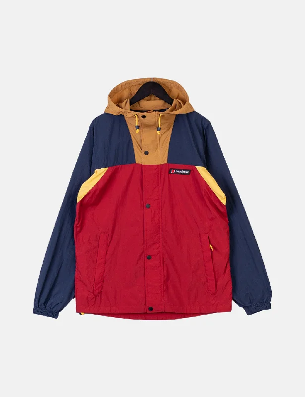 Berghaus Dean Street U Windbreaker 21 Jacket - Biking Red/Dusk/Amber Yellow/Brown Sugar