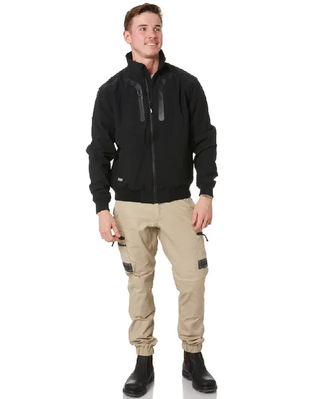 bisley-premium-soft-shell-bomber-jacket-black