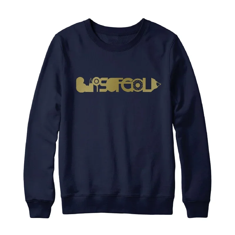 Logo ? Navy ? Crewneck Sweatshirt