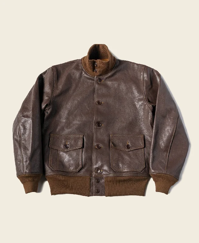 USAAF Type A-1 Leather Flight Jacket - Light Brown