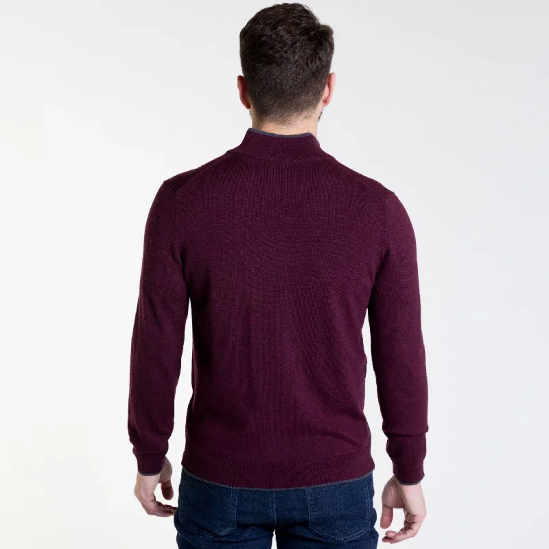 burgundy-merino-quarter-zip-sweater