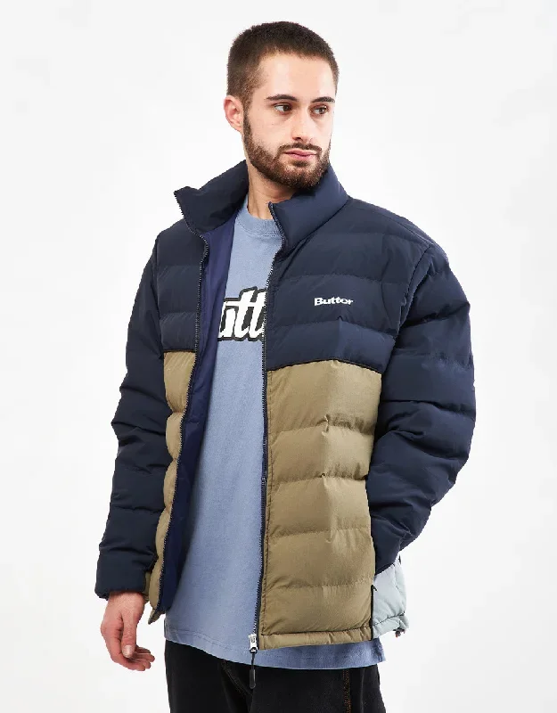 Butter Goods Puffer Jacket - Navy