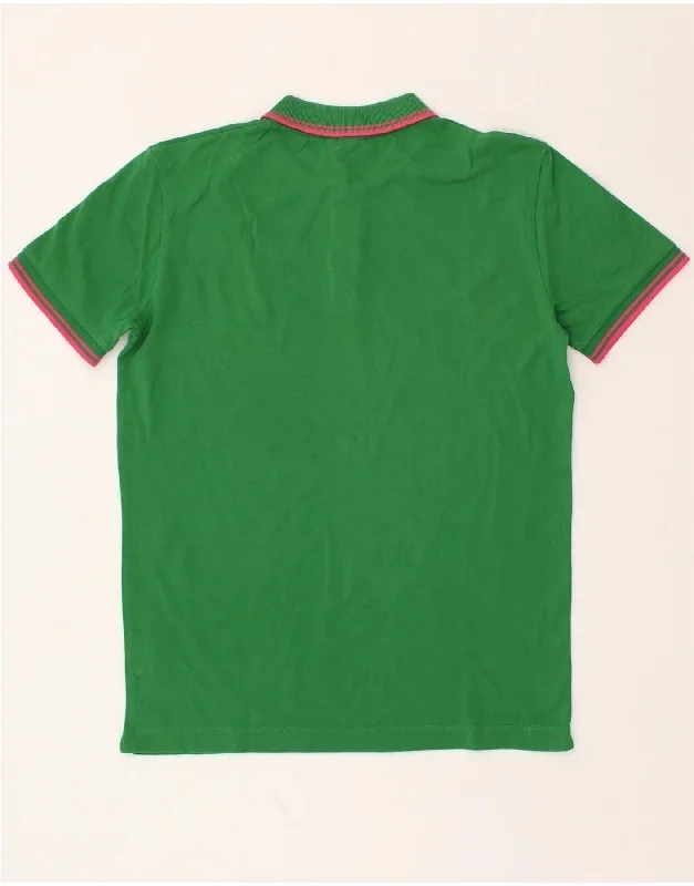 calvin-klein-mens-polo-shirt-medium-green-cotton-1