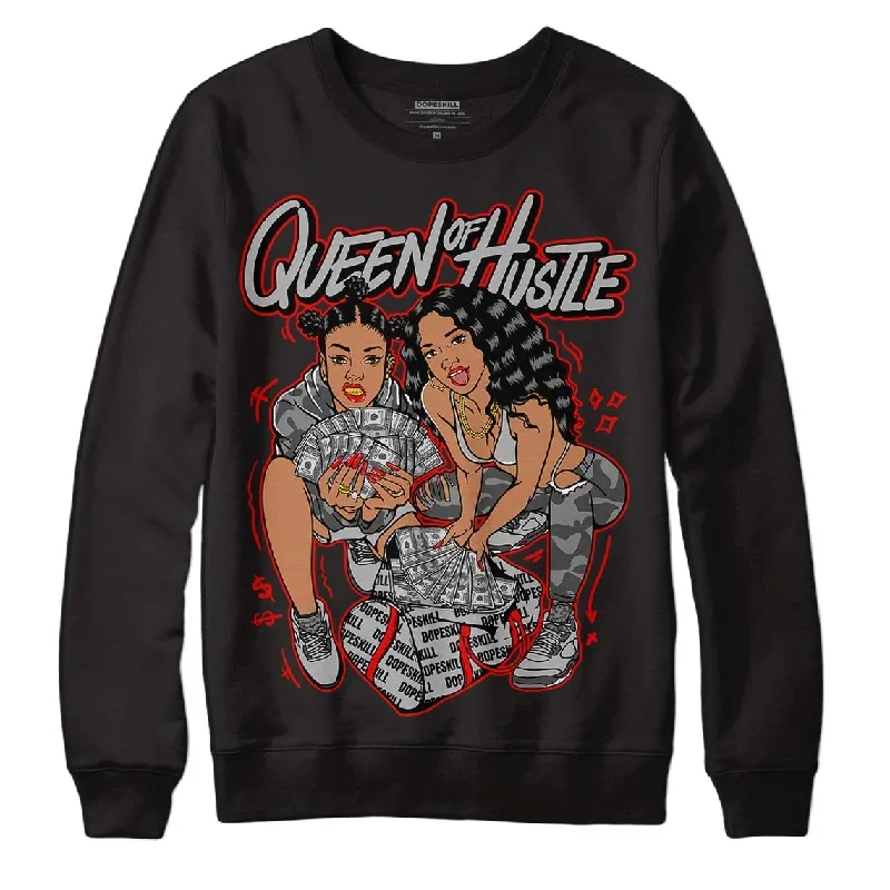 Camo 5s DopeSkill Sweatshirt Queen Of Hustle Graphic