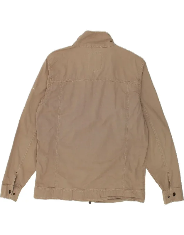 champion-mens-bomber-jacket-uk-40-large-brown-cotton