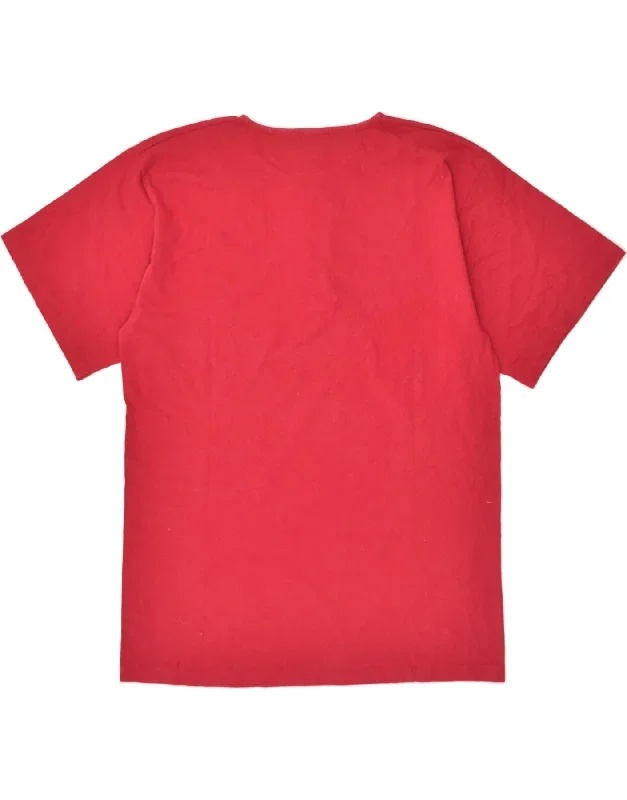 champion-mens-t-shirt-top-large-red-cotton-2