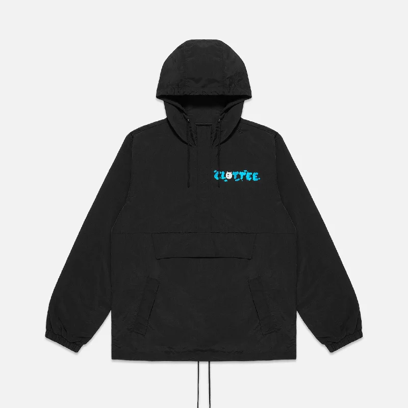 Clottee Clouds Windbreaker Jacket (Black)