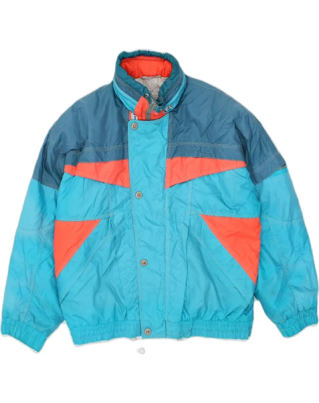 COLMAR Mens Windbreaker Jacket IT 48 Medium Blue Colourblock Polyester