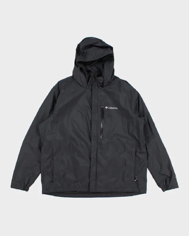 Columbia Black Omni-Tech Rain Jacket - XL