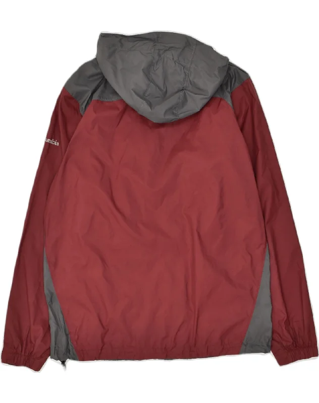 columbia-mens-hooded-rain-jacket-uk-38-medium-maroon-colourblock