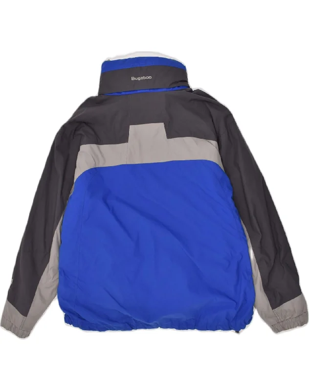 columbia-mens-hooded-windbreaker-jacket-uk-40-large-blue-colourblock-nylon