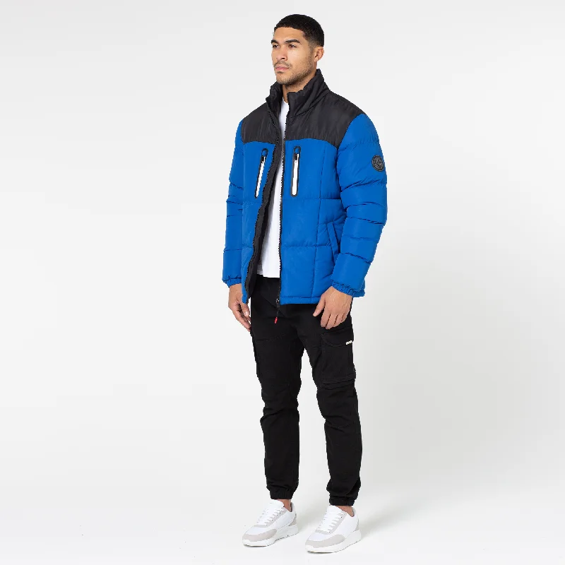 contrast-zipped-funnel-neck-puffer-jacket-cobalt-blue