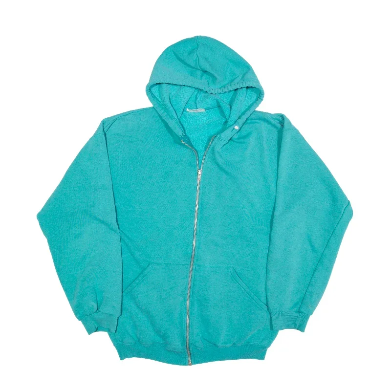 CREATION MANOR Hoodie Blue Full Zip Mens S