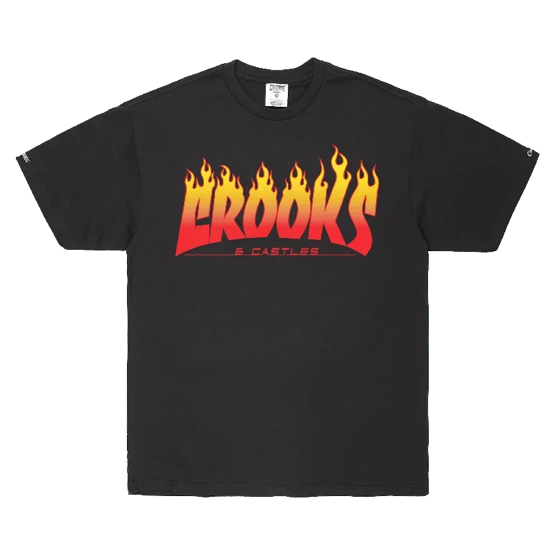 Crooks Flame Logo Tee