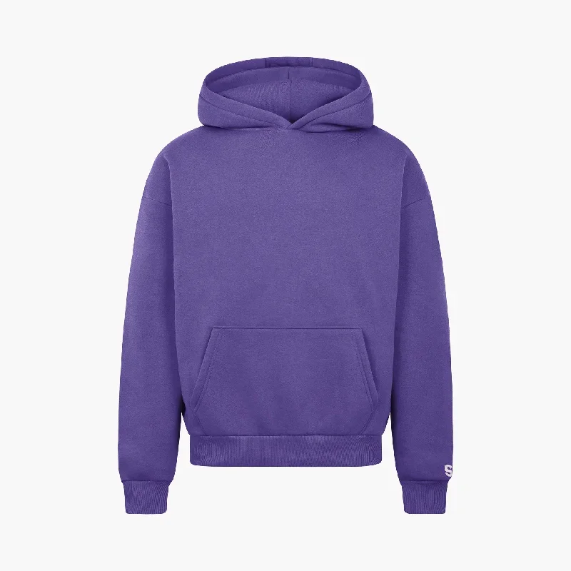 BASIC HOODIE DARK PURPLE