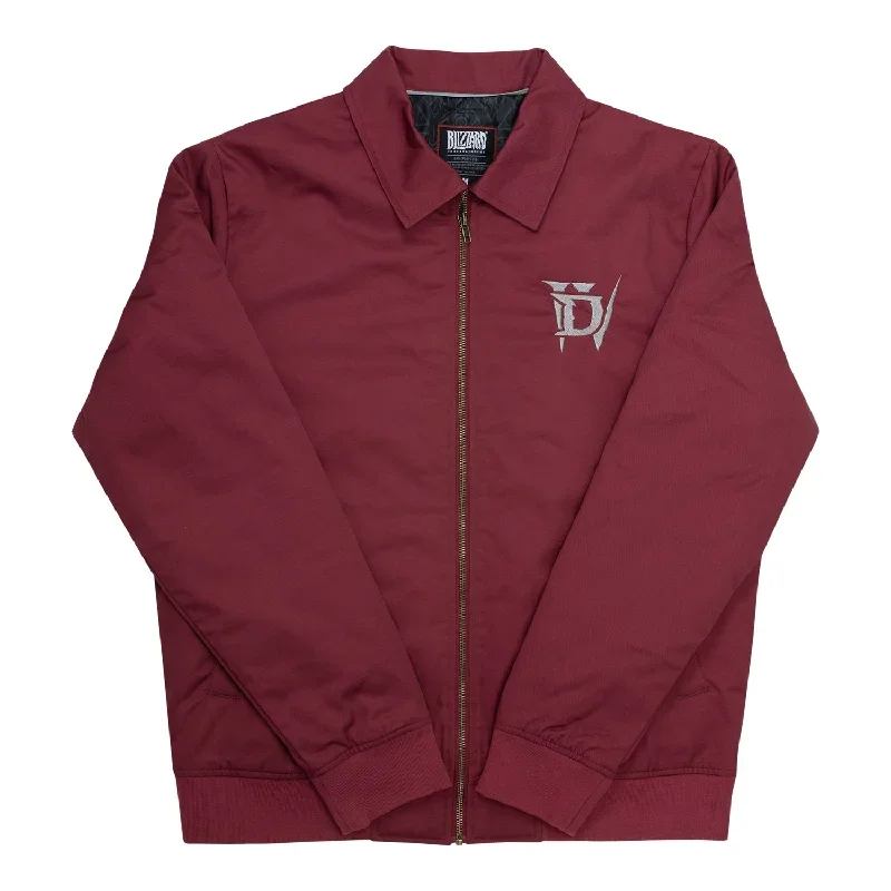 Diablo IV Red Zip-Up Work Jacket