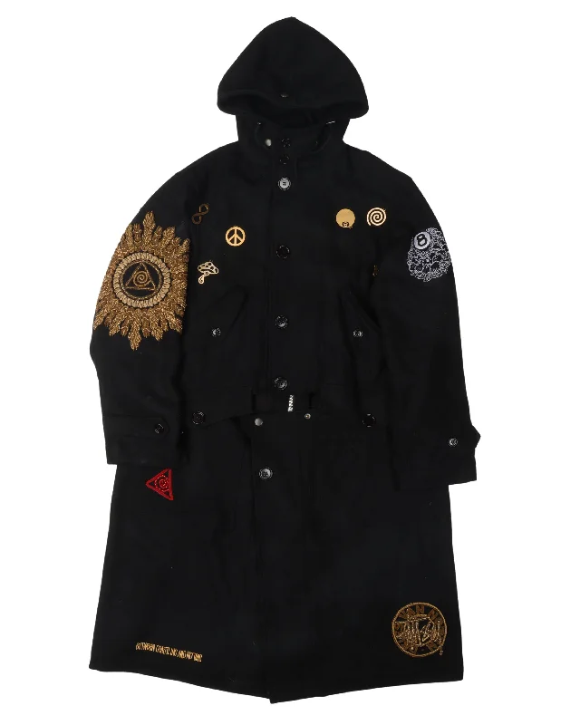 Stussy Wool Blend Military Parka