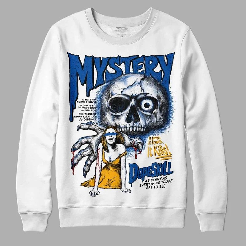 Dunk Blue Jay and University Gold DopeSkill Sweatshirt Mystery Ghostly Grasp Graphic