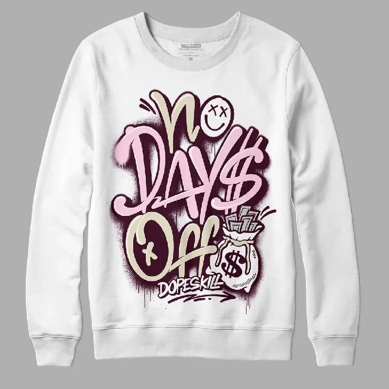 Dunk Low Night Maroon and Medium Soft Pink DopeSkill Sweatshirt No Days Off Graphic