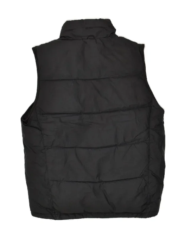 eddie-bauer-mens-padded-gilet-uk-38-medium-black-polyester