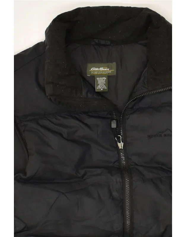 eddie-bauer-mens-padded-gilet-uk-38-medium-black-polyester