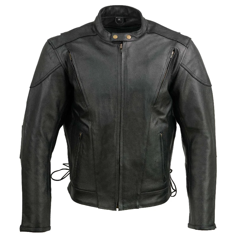 event-biker-leather-el5410-mens-black-side-lace-vented-scooter-jacket