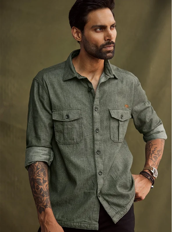 Faded Sage Overshirt