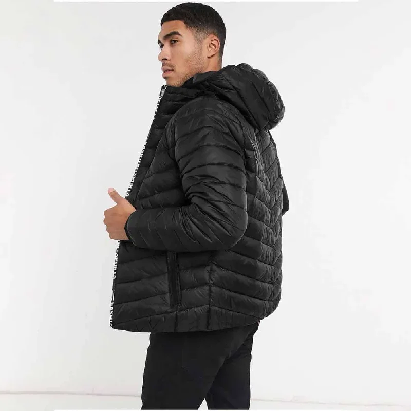 Fashion Men's Pazin Puffer Hooded Zipper Jacket