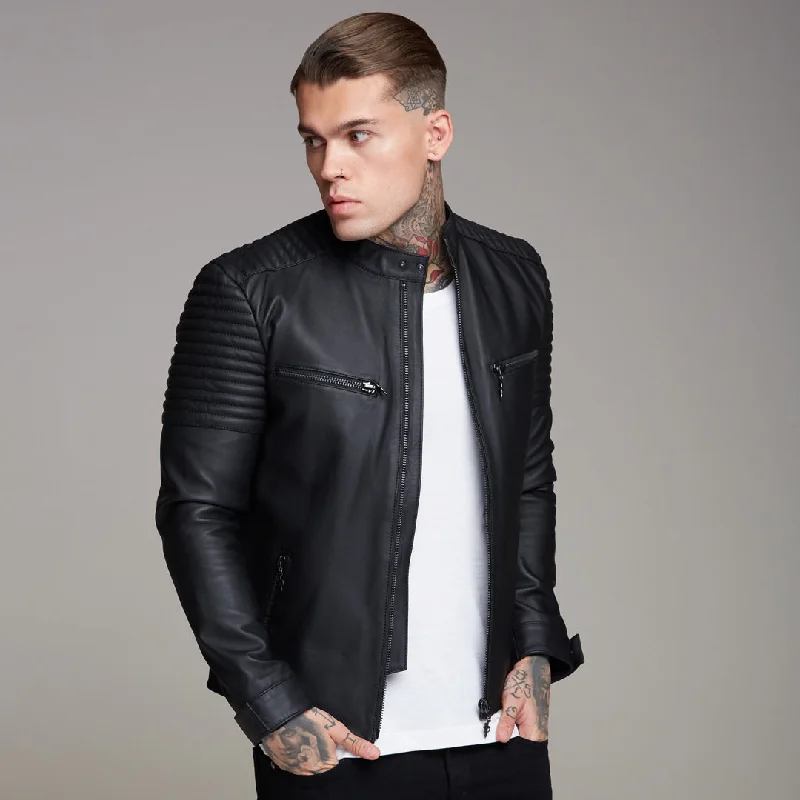 father-sons-black-bomber-leather-jacket-fsh198