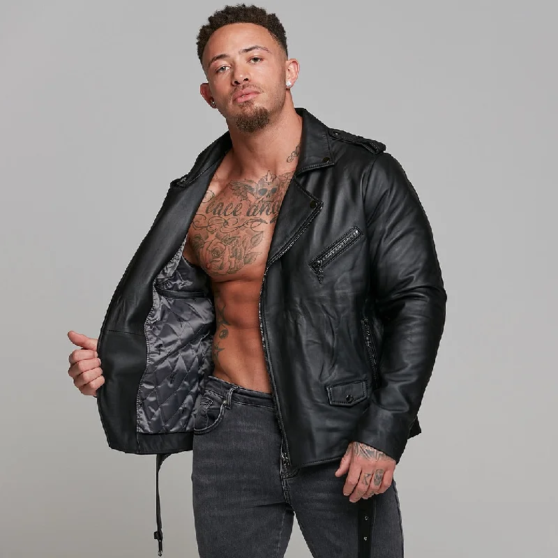 father-sons-black-leather-jacket-with-belt-detail-fsh313