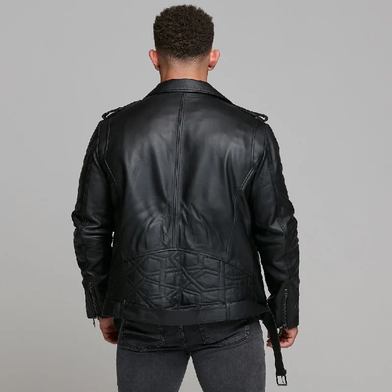 father-sons-black-leather-jacket-with-belt-detail-fsh313