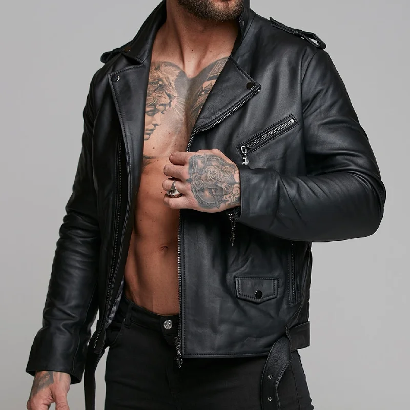 father-sons-black-leather-jacket-with-belt-detail-fsh313