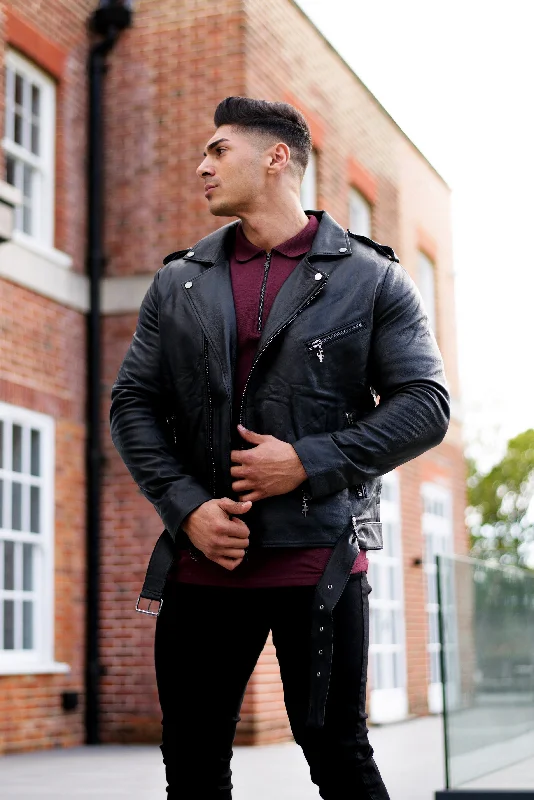 father-sons-black-leather-jacket-with-belt-detail-fsh313