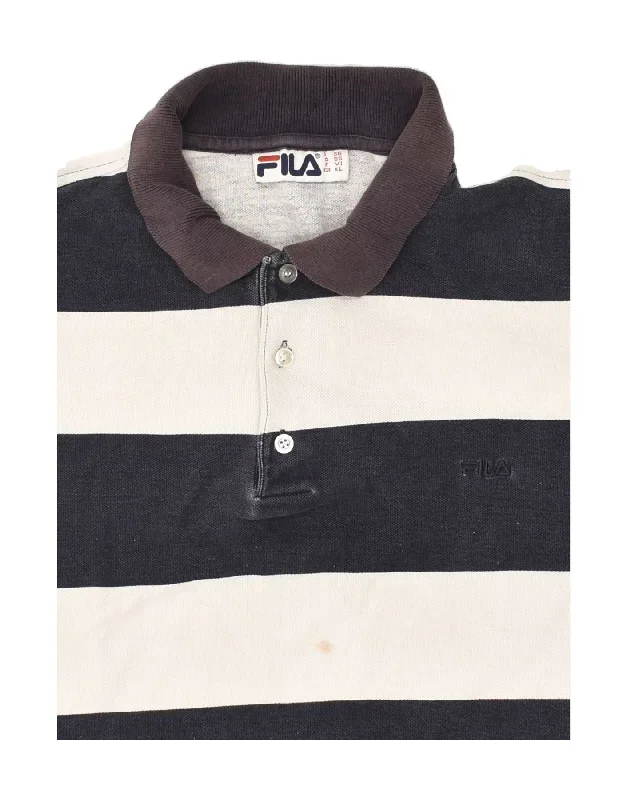 fila-mens-polo-shirt-it-56-xl-black-striped-cotton