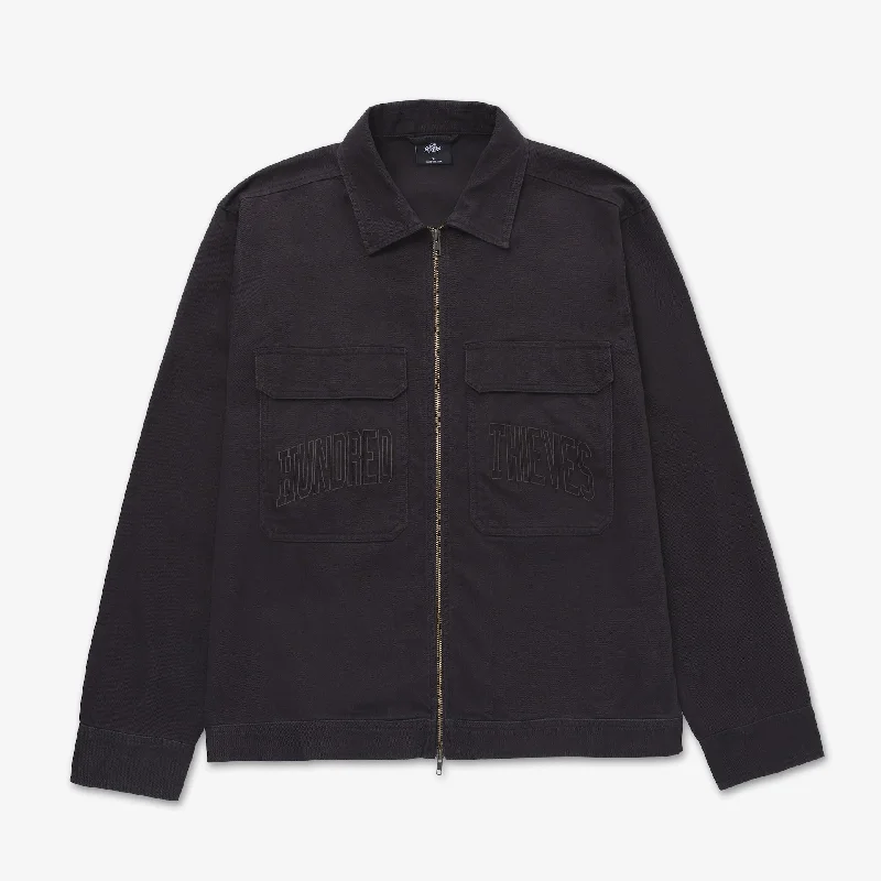 Foundations SS'24 Cotton Twill Jacket - Graphite