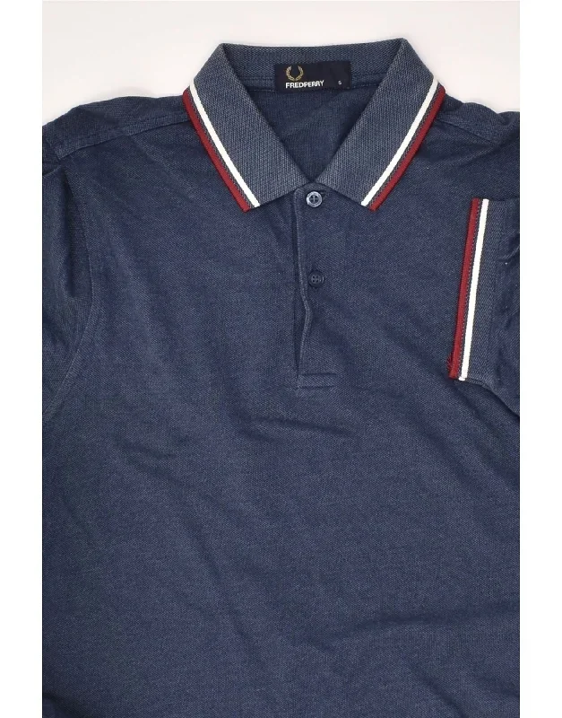 fred-perry-mens-polo-shirt-small-navy-blue-cotton-3